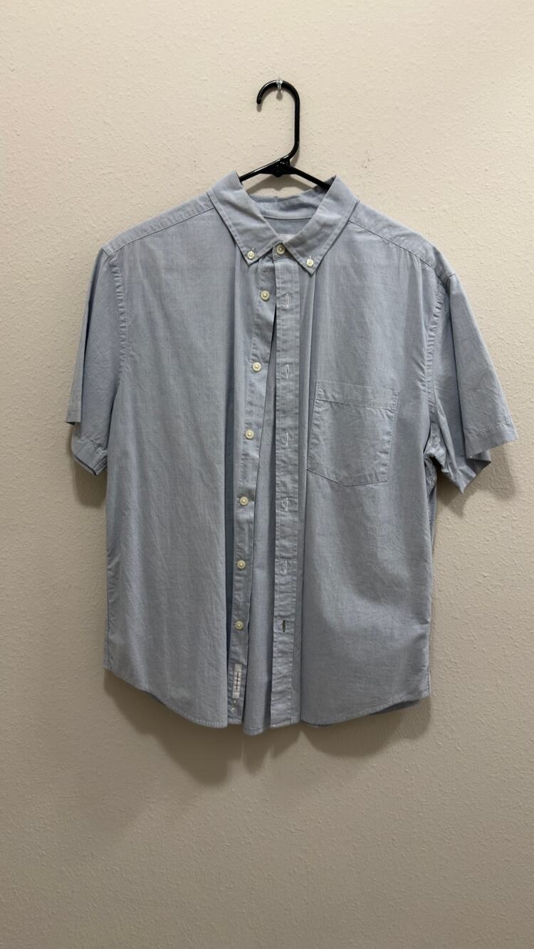 Goodfellow & Co Men's Large Northrop Light Blue Long Sleeve Button-Down Shirt